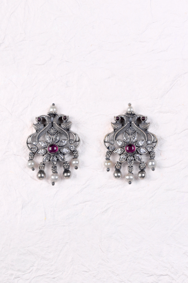 Yuktha Necklace - 925 oxidized silver
