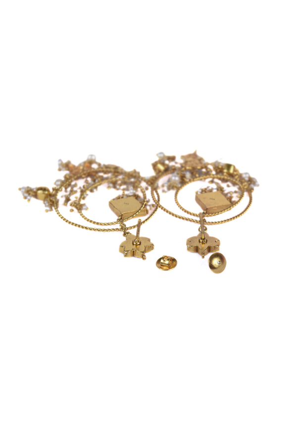 Ujjaini contemporary 925 silver earring