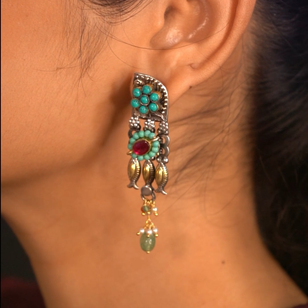 Ayati contemporary 925 silver earrings