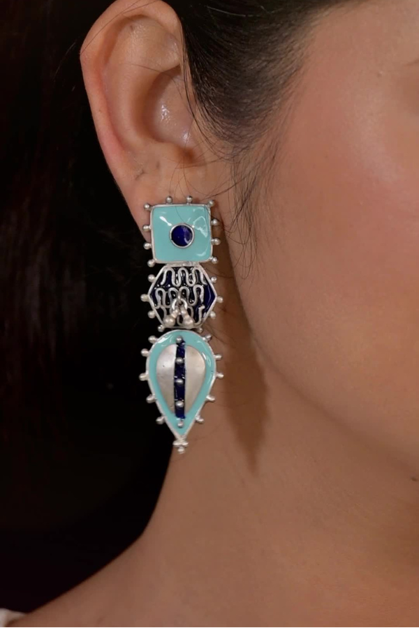 Imara contemporary 925 silver earring