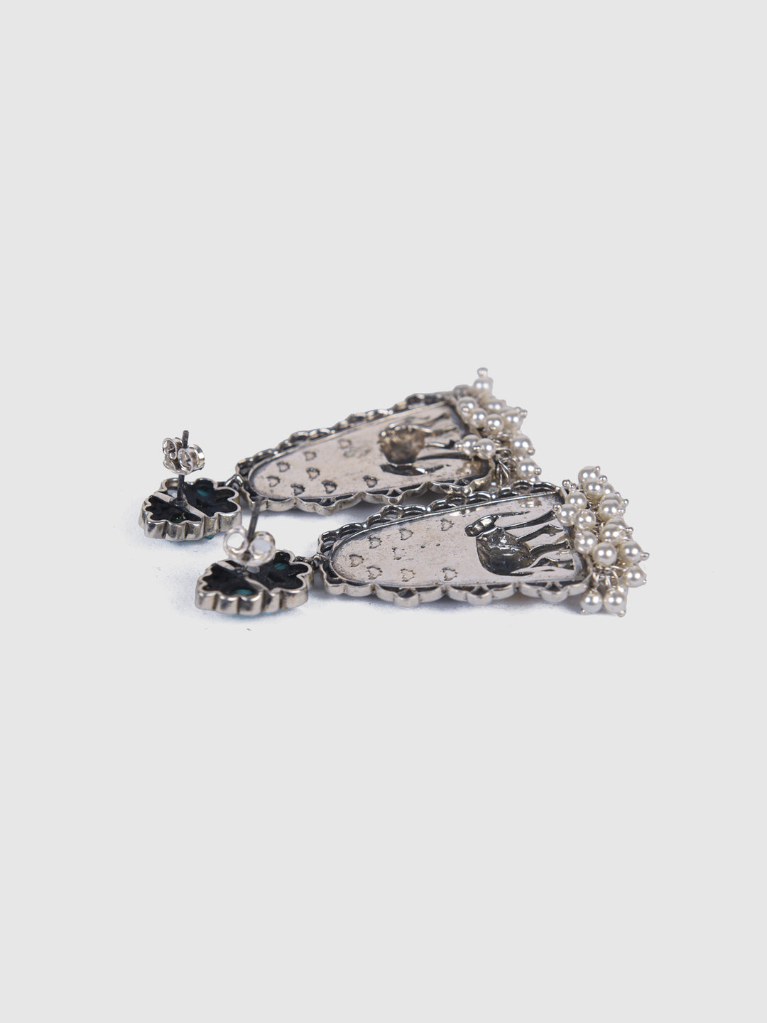 Ekiya contemporary dual-tone 925 silver Earring