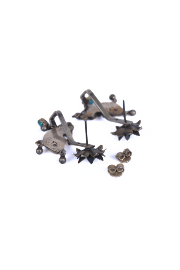 Jagrati contemporary oxidized 925 silver Earring