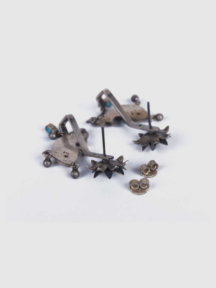 Jagrati contemporary oxidized 925 silver Earring