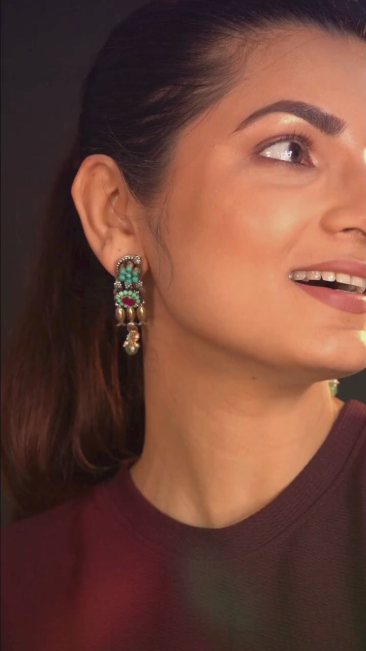 Ayati contemporary 925 silver earrings