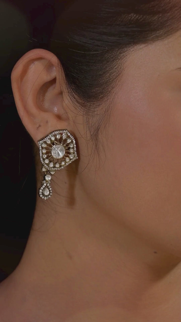 Ruthi 925 silver Victorian earring