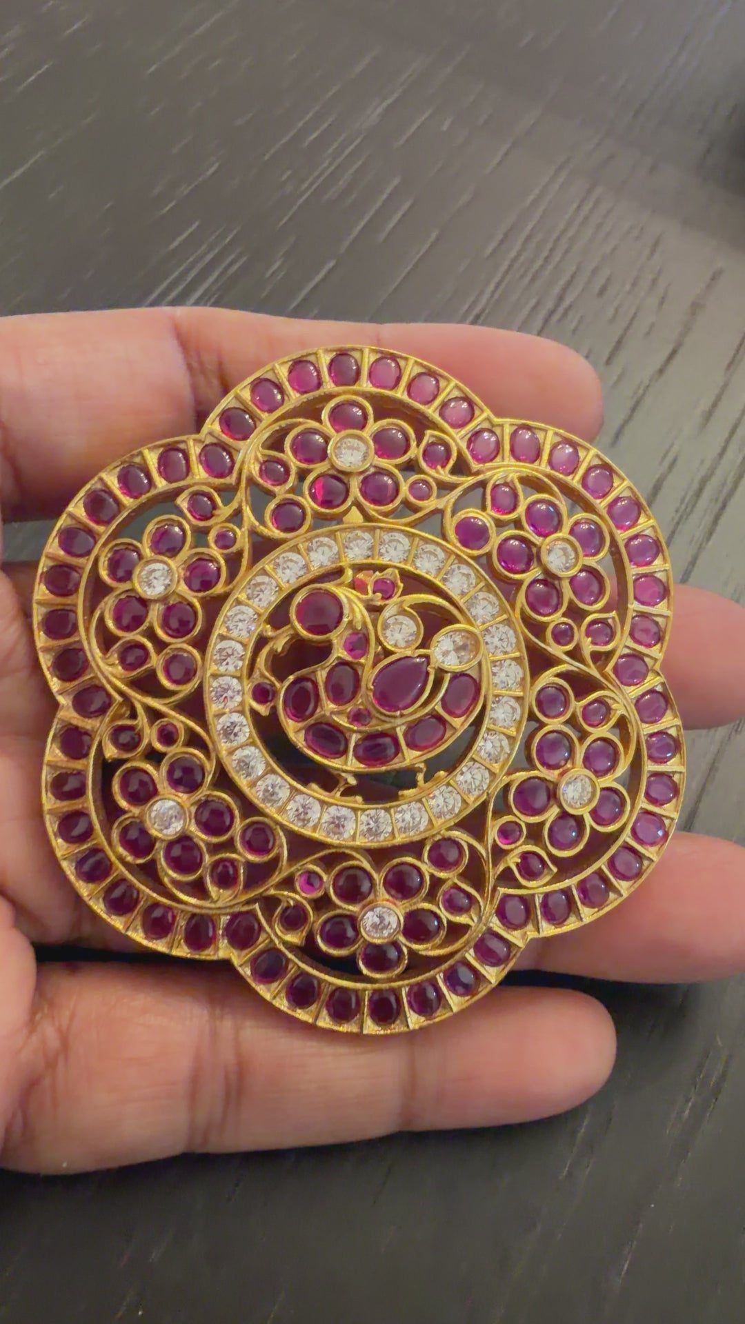 2-in-1 Jada Billa, Rakodi and Pendant - 925 Silver Gold Polish