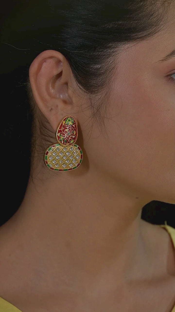 Mithila 925 silver gold plated