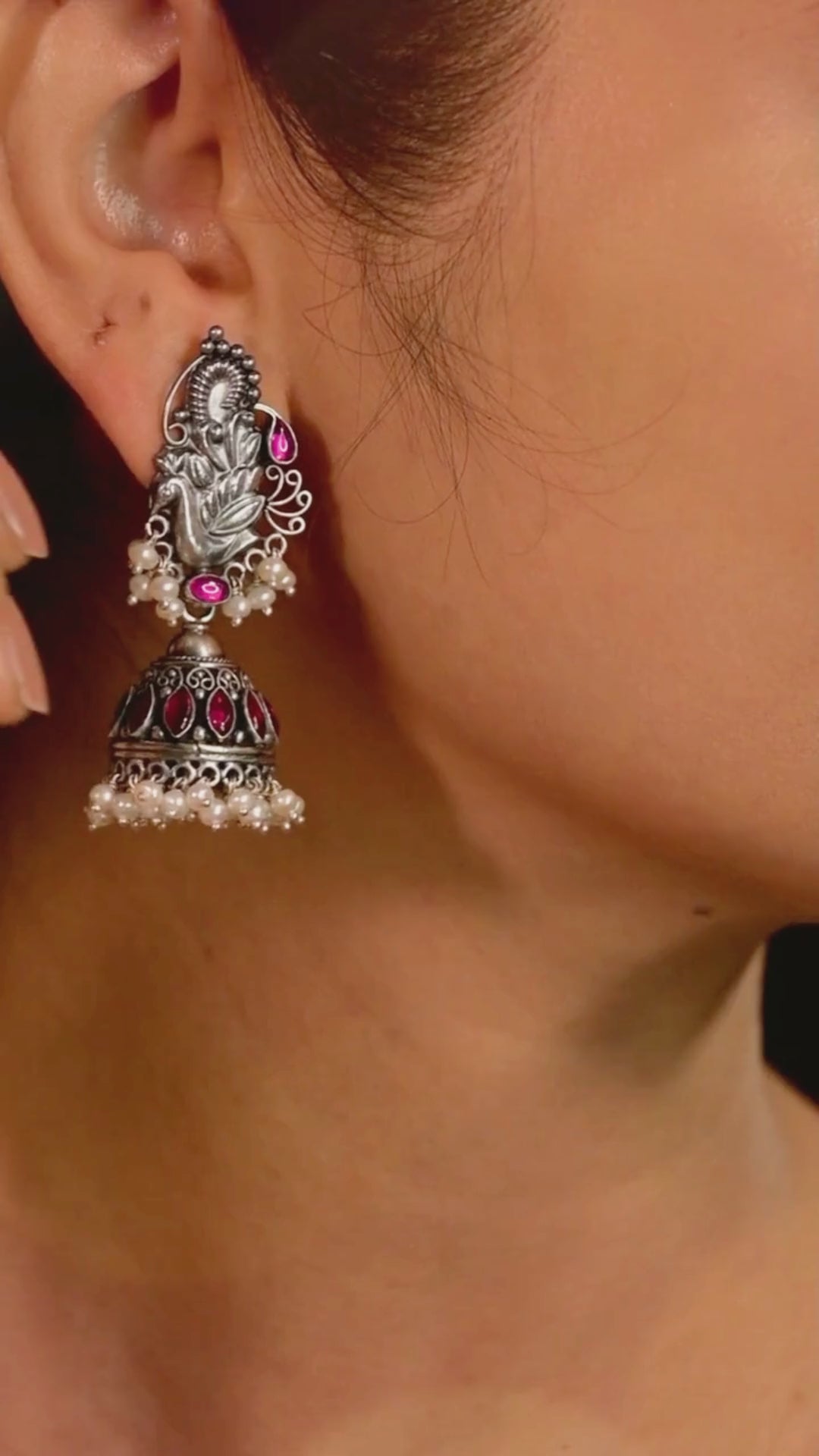 925 silver jewelry-Stud-Earring-Jhumka