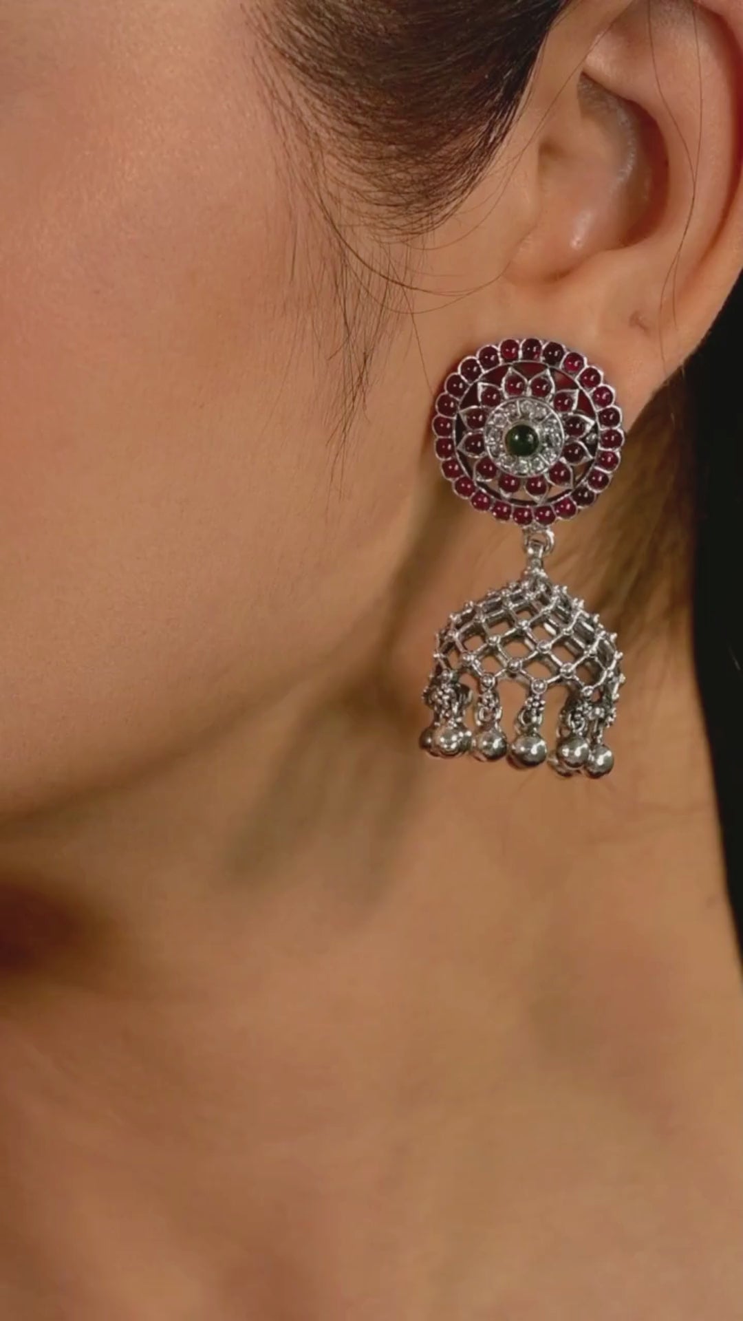 925 silver jewelry-Stud-Earring-Jhumka