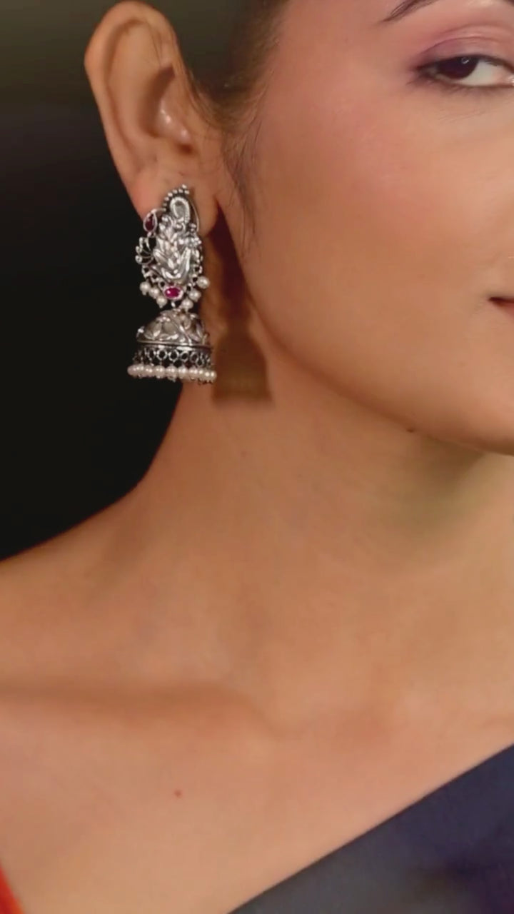 925 silver jewelry-Stud-Earring-Jhumka