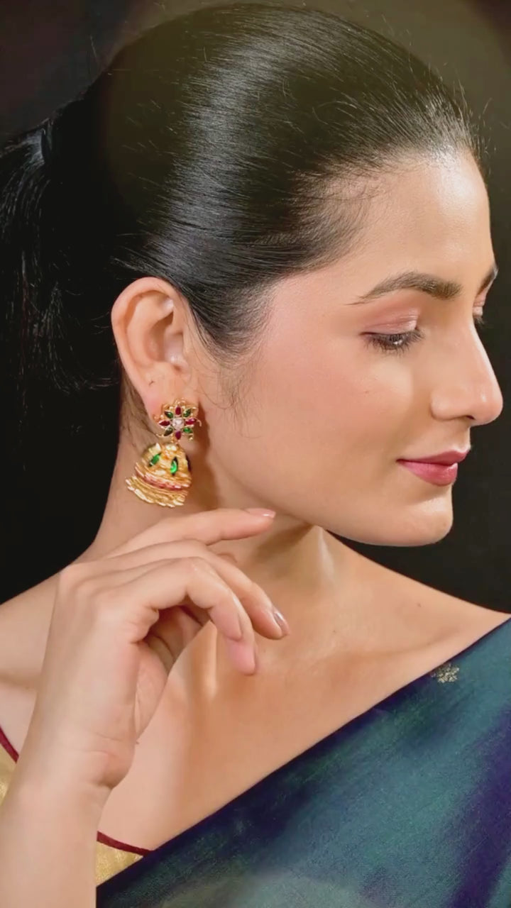 925 silver jewelry-Stud-Earring-Jhumka