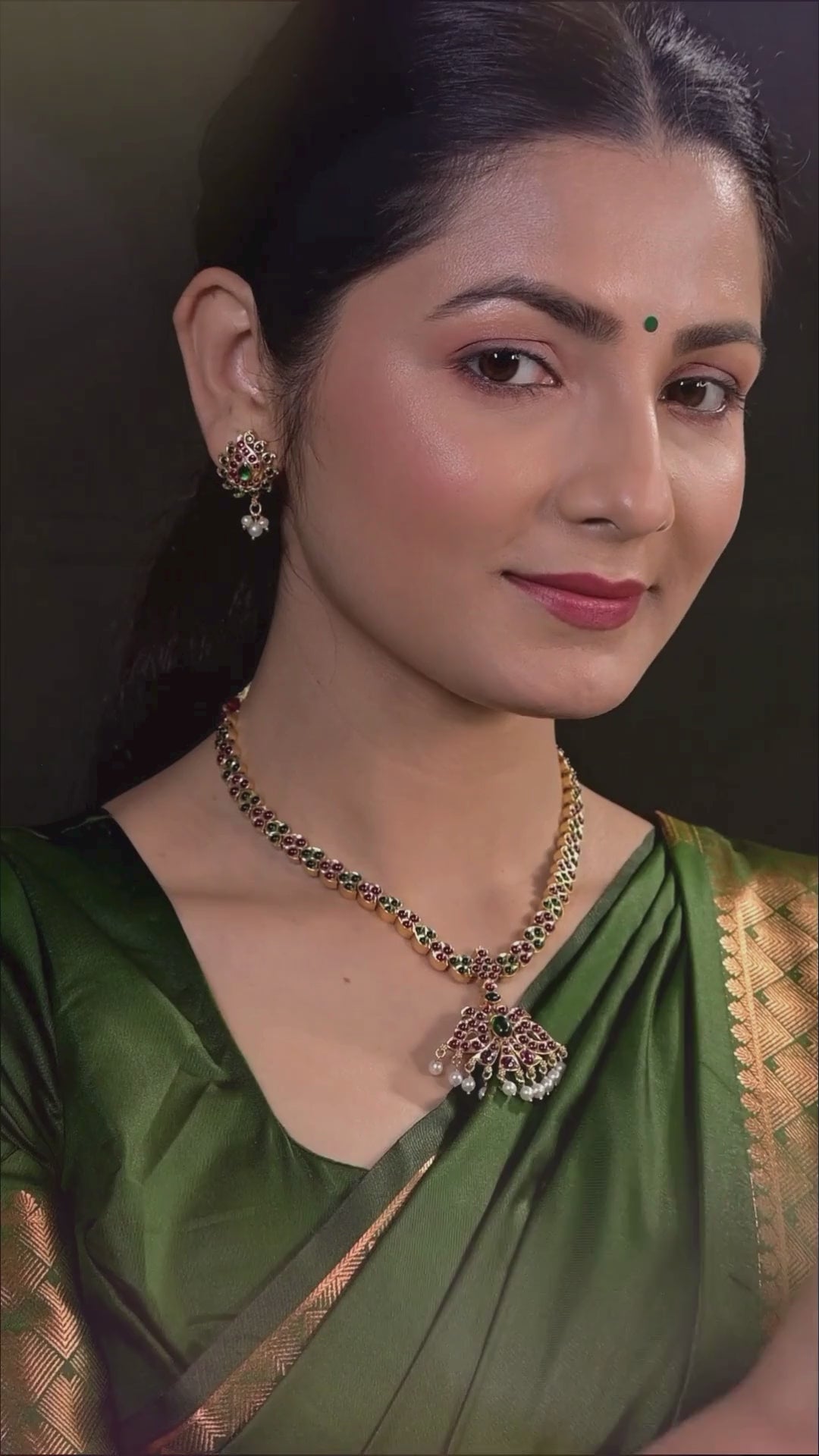 Kalyani Necklace-925 silver gold polish
