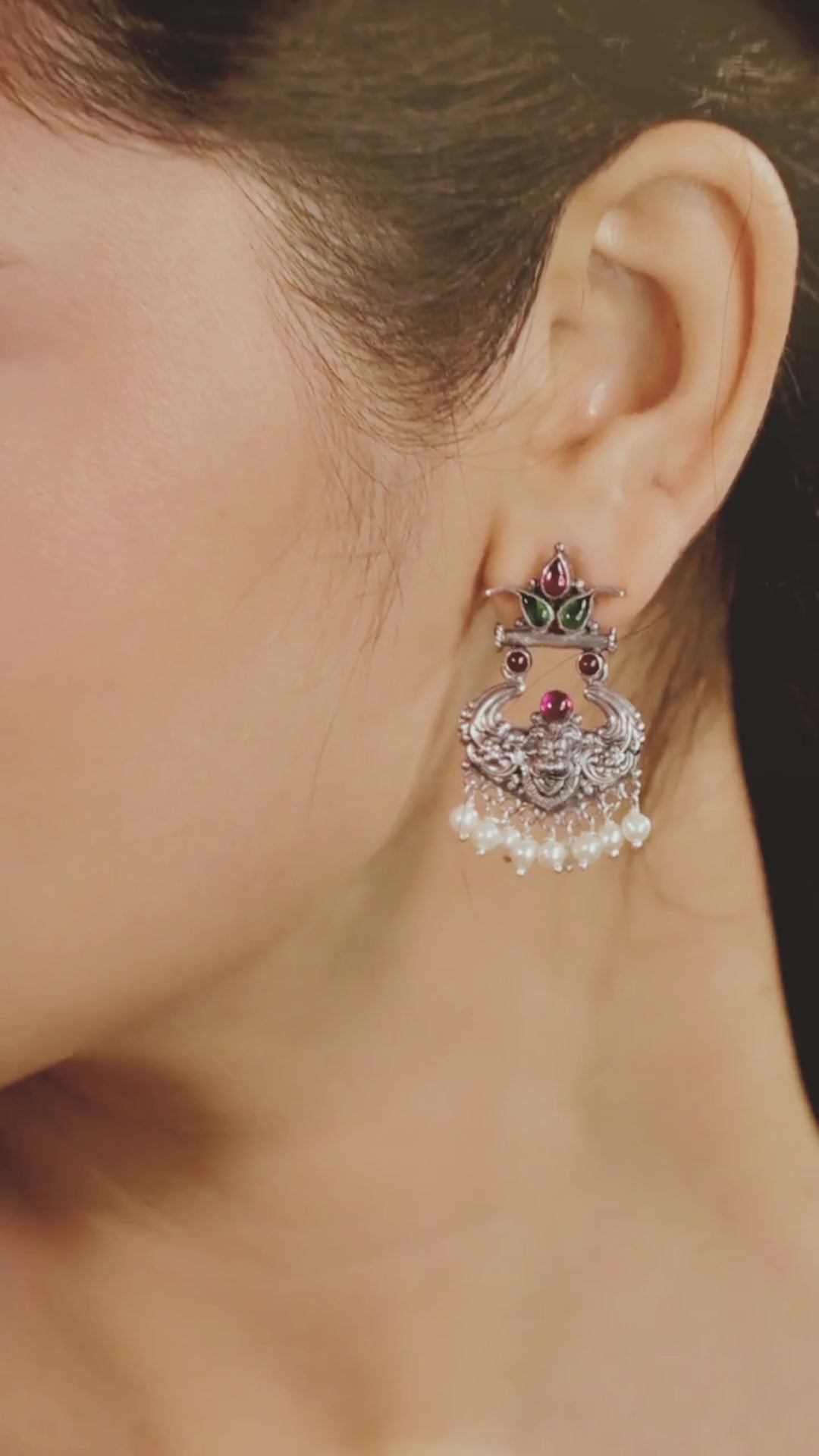 Vibha Earring-925 silver oxidized