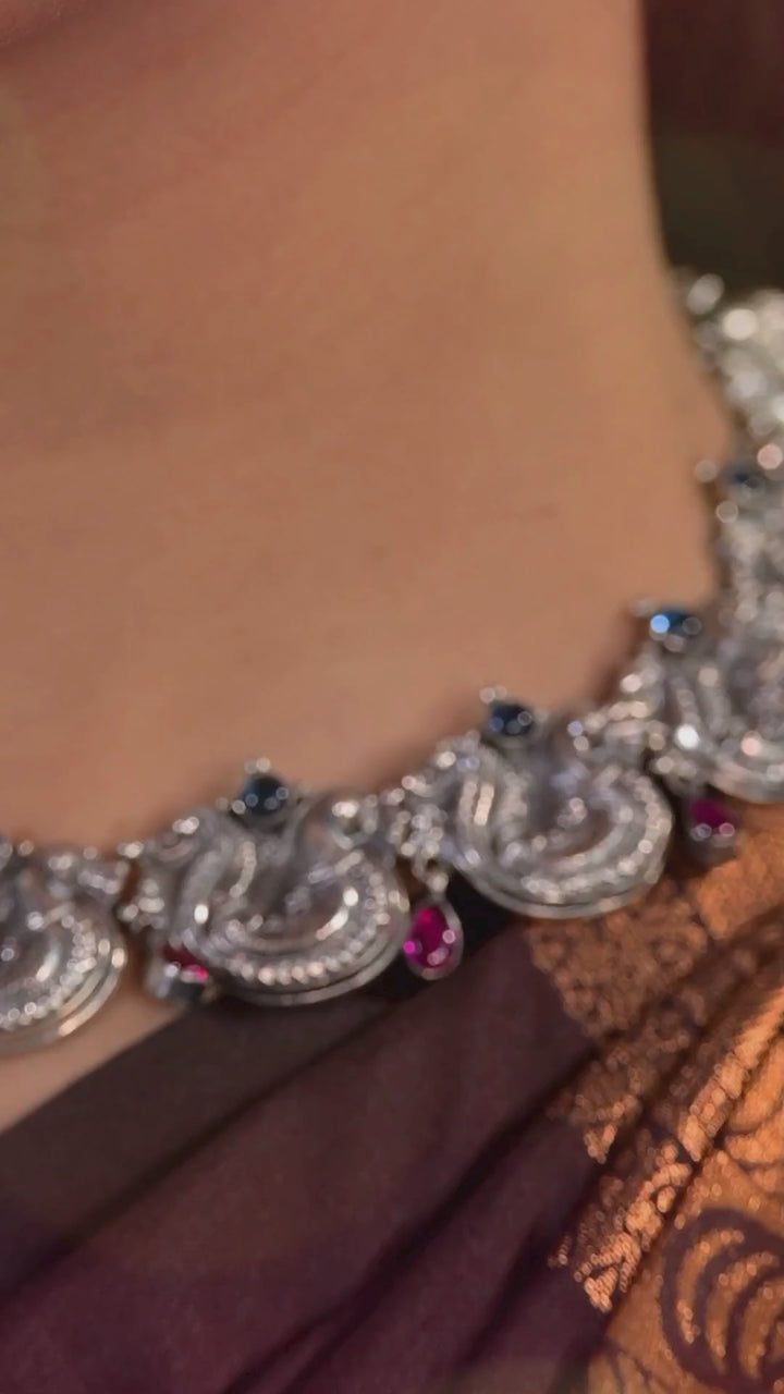 Annam necklace-925 silver Oxidized