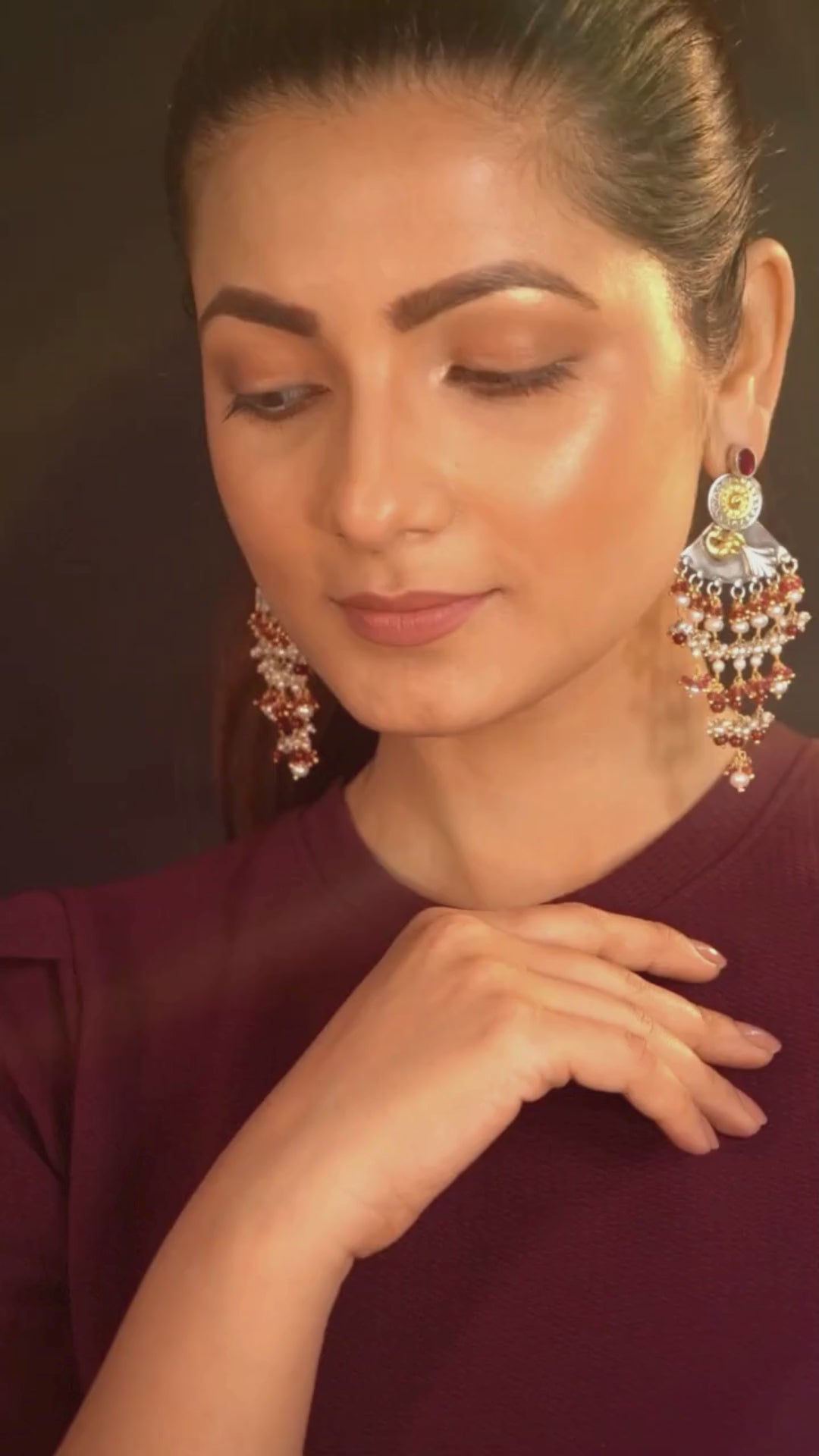 Nina contemporary 925 silver earrings