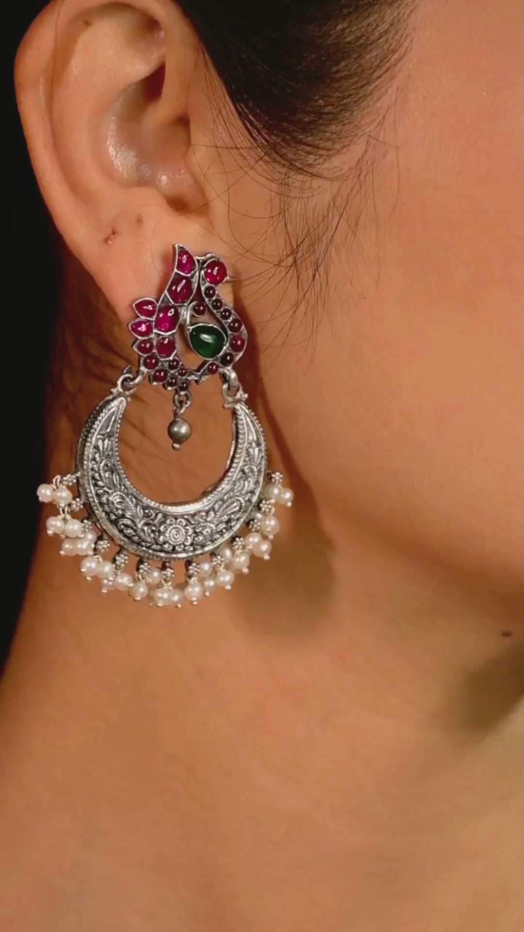 925 silver jewelry-Stud-Earring-Jhumka