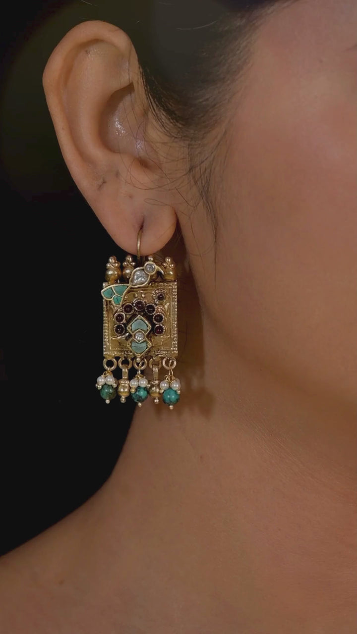 Megalai contemporary 925 Silver earring