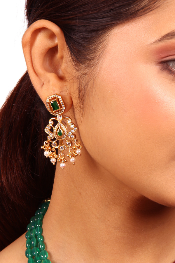 Nivetha Necklace-925 silver gold polish