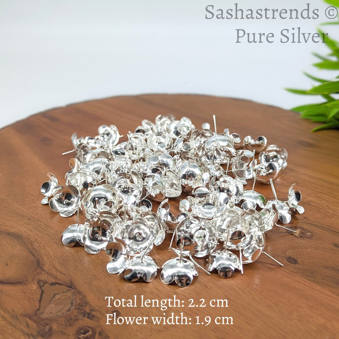 Sterling silver items, 925 silver, Navarathri collections, Pooja room items, Gifts, Namavali chant flowers