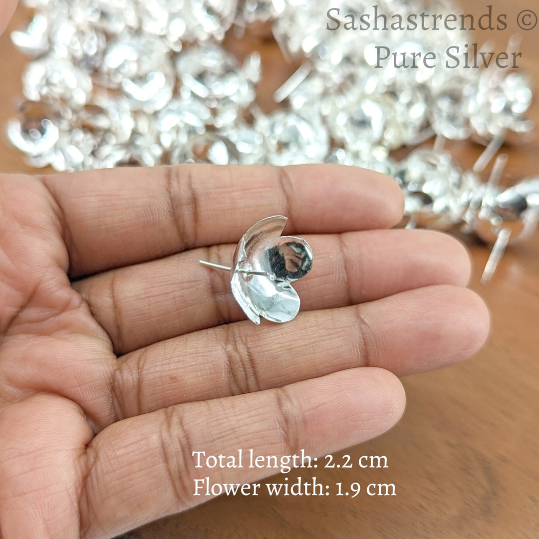 Sterling silver items, 925 silver, Navarathri collections, Pooja room items, Gifts, Namavali chant flowers