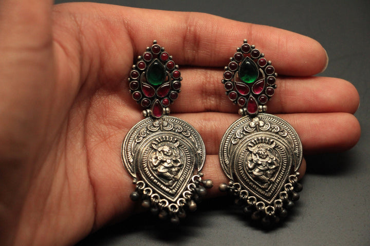 Chaaya Earring - 925 oxidized silver