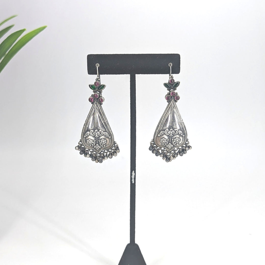 Danya Hook Earring - 925 oxidized silver