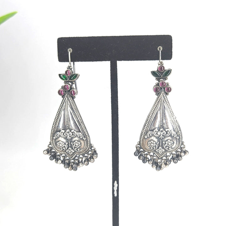 Danya Hook Earring - 925 oxidized silver