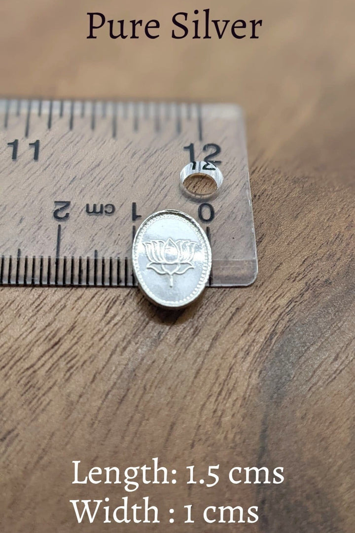 108 silver coins Oval- Sterling Silver -Pure silver gift items-return gift for navarathri- gift housewarming