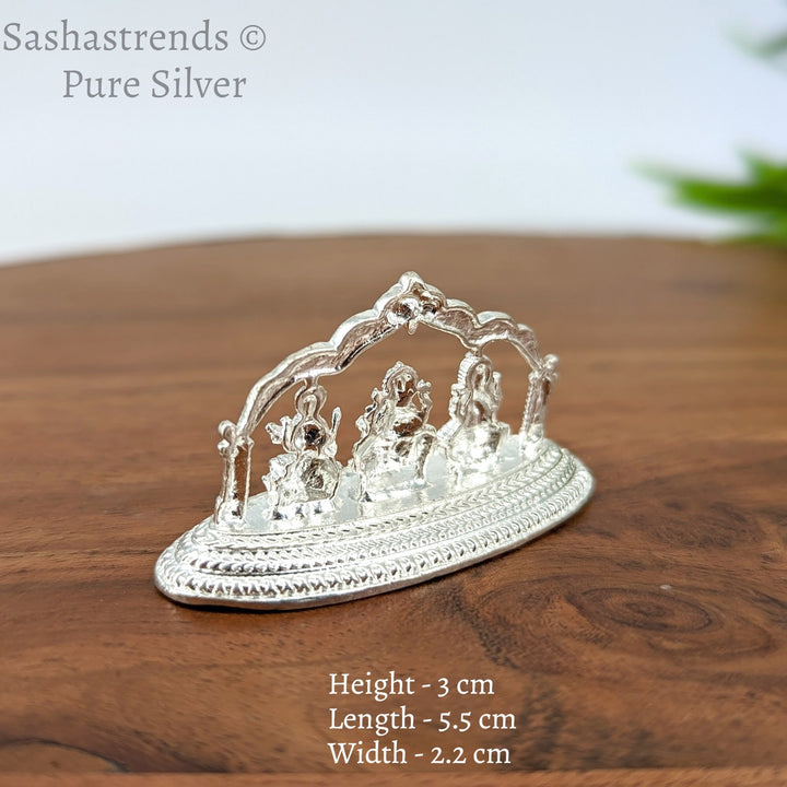 Pure silver statue- Silver god idol /Lakshmi /Ganesha - Saraswathi idol - 925 silver gift items- return gift for Navaratri & housewarming