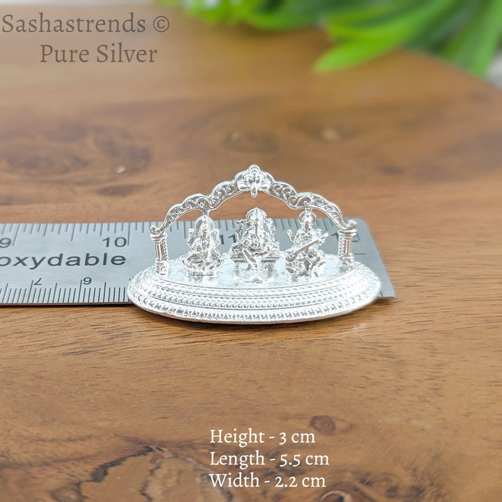 Pure silver statue- Silver god idol /Lakshmi /Ganesha - Saraswathi idol - 925 silver gift items- return gift for Navaratri & housewarming