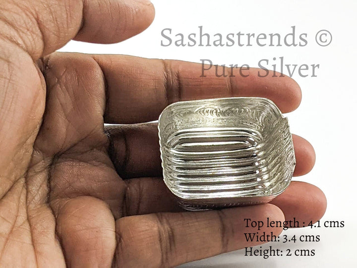 Silver mini donne- pure silver gift items- silver pooja items for home, return gift for navarathri,wedding &housewarming