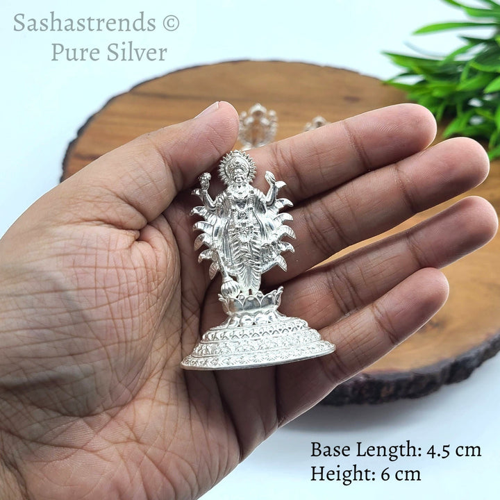 Silver god idol - Maha Vishnu idol - 925 silver gift items- pooja items for home, return gift for Navaratri & housewarming