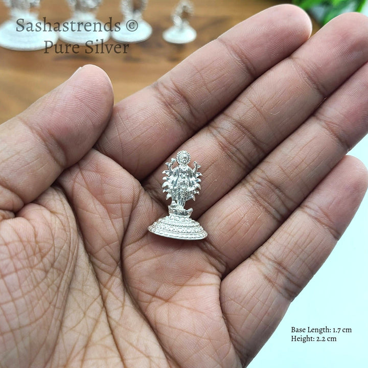 Silver god idol - Maha Vishnu idol - 925 silver gift items- pooja items for home, return gift for Navaratri & housewarming