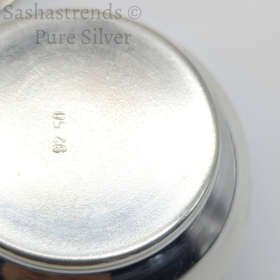 Pure silver bowl- Silver gift items- Silver Pooja Items for Home, Return Gift for Navarathri, Wedding, and Housewarming