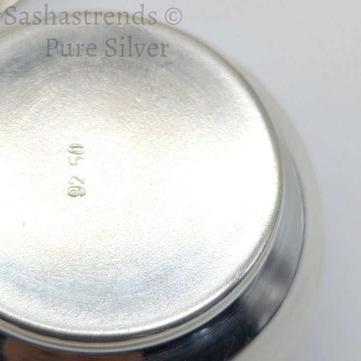 Pure silver bowl- Silver gift items- Silver Pooja Items for Home, Return Gift for Navarathri, Wedding, and Housewarming