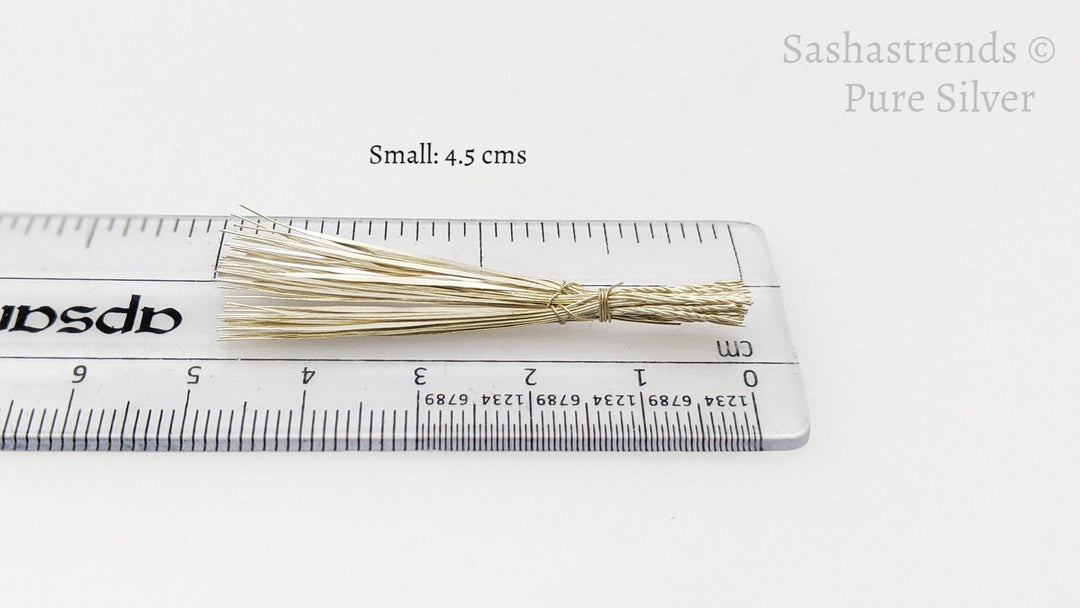 Pure silver durva grass/ garke/ arugampul/ garika-  grass for ganesha puja - puja item- pooja articles- pure silver