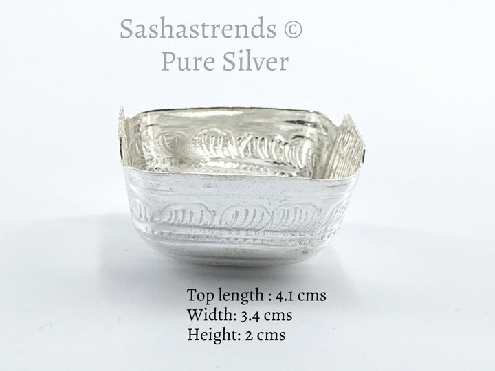Silver mini donne- pure silver gift items- silver pooja items for home, return gift for navarathri,wedding &housewarming