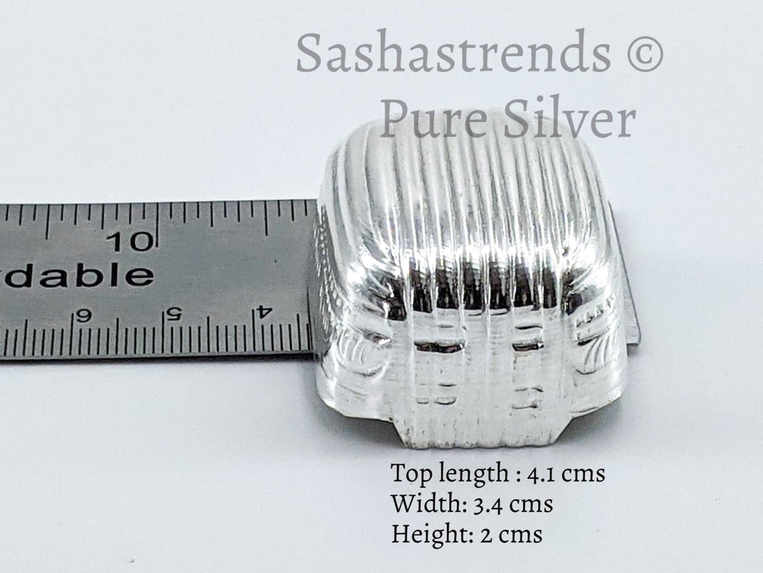 Silver mini donne- pure silver gift items- silver pooja items for home, return gift for navarathri,wedding &housewarming