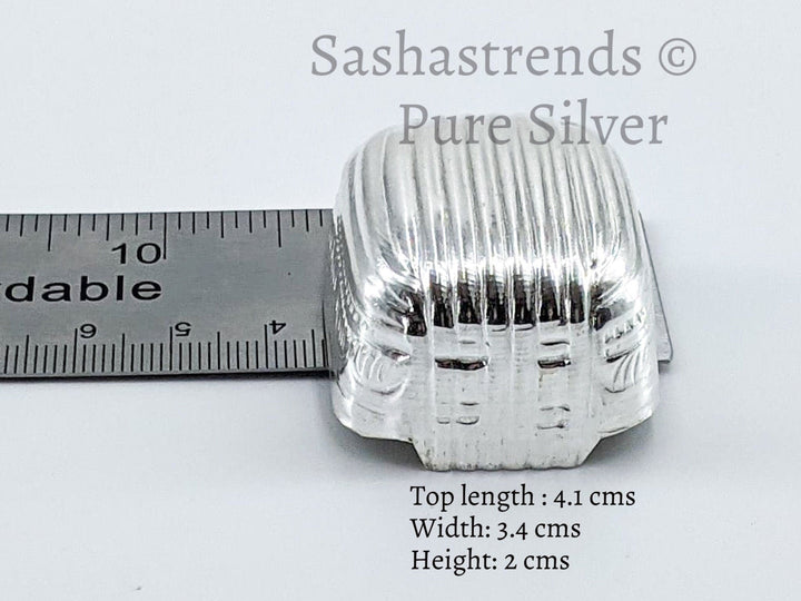 Silver mini donne- pure silver gift items- silver pooja items for home, return gift for navarathri,wedding &housewarming