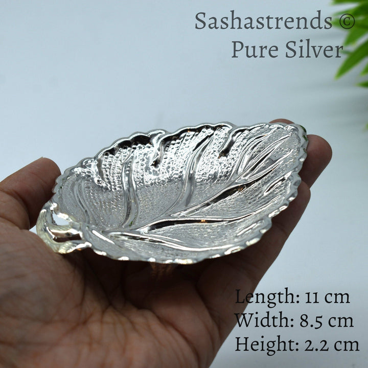 Silver bowl- pure silver gift items- silver pooja items for home, return gift for navarathri,wedding & housewarming