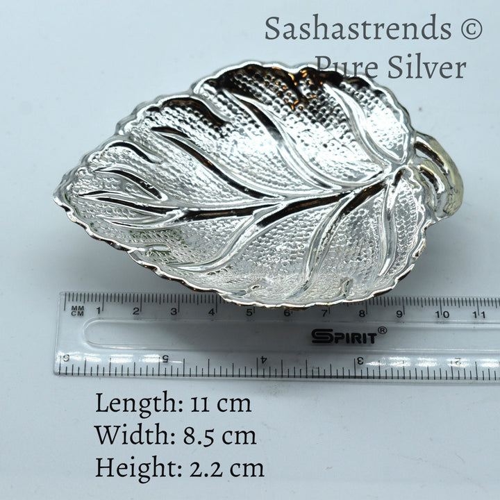 Silver bowl- pure silver gift items- silver pooja items for home, return gift for navarathri,wedding & housewarming