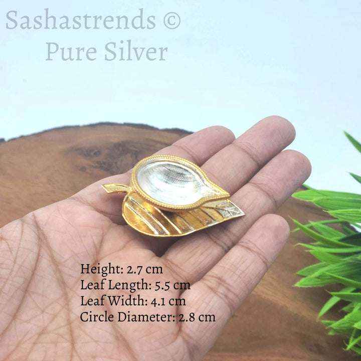 Pure silver lamp /diya - oil/ghee lamp- pure silver gift items- return gift for navarathri, wedding & housewarming