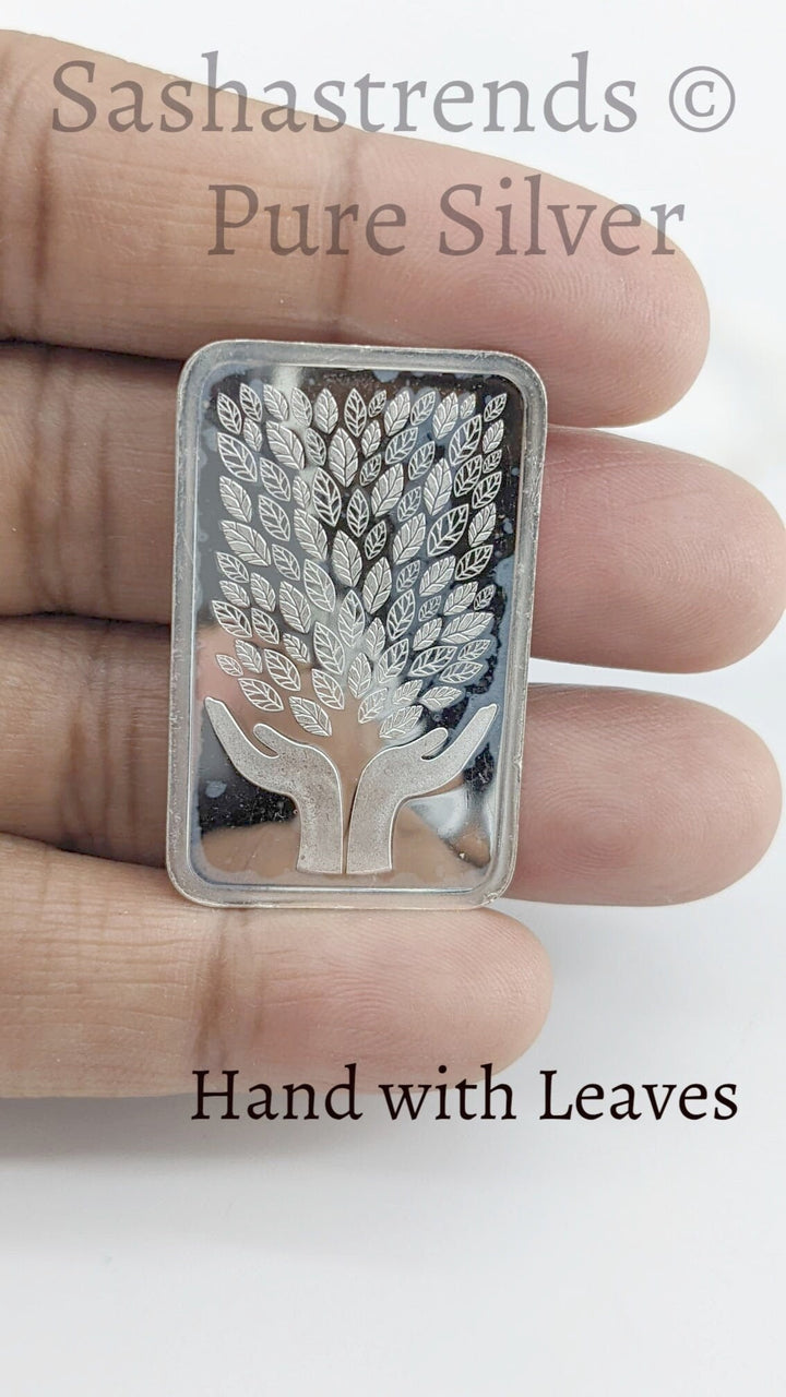 999 pure silver 5-gram coin - pure silver gift items- pure silver items for home, return gift for navarathri, wedding and housewarming