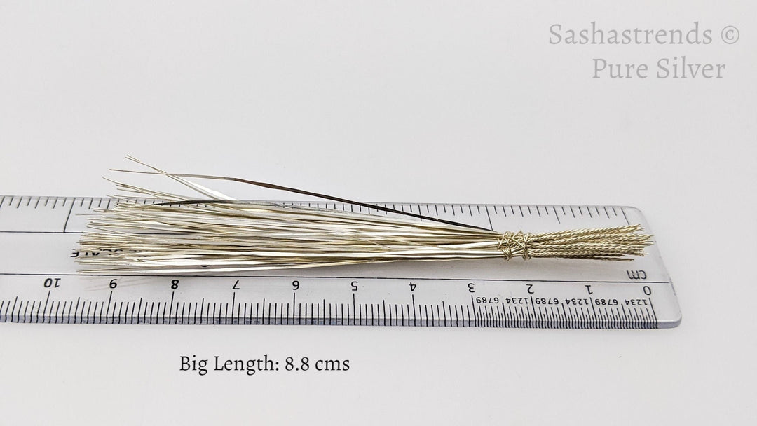Pure silver durva grass/ garke/ arugampul/ garika-  grass for ganesha puja - puja item- pooja articles- pure silver