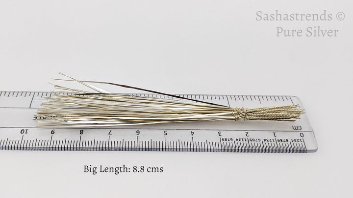 Pure silver durva grass/ garke/ arugampul/ garika-  grass for ganesha puja - puja item- pooja articles- pure silver